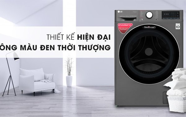 Máy giặt LG 10.5 Kg có tích hợp AI, tự nhận biết loại sợi vải
