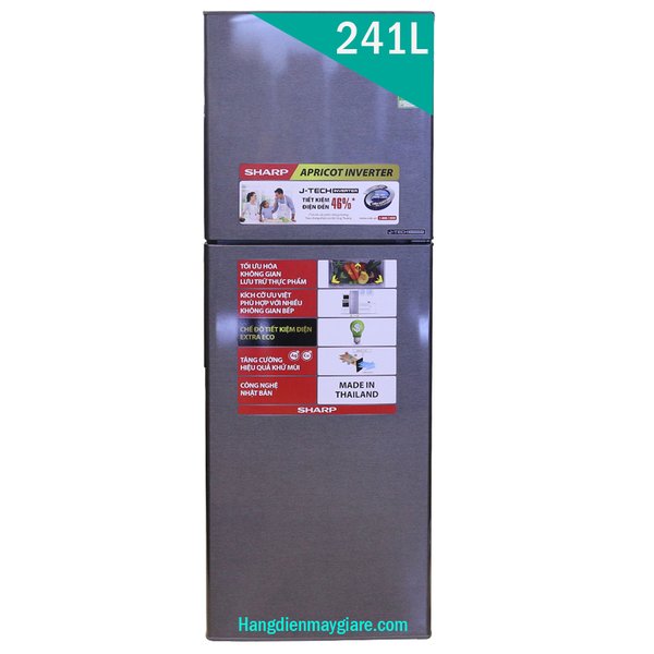 Tủ lạnh Sharp SJ-X251E-DS 241 lít 2 cửa Inverter