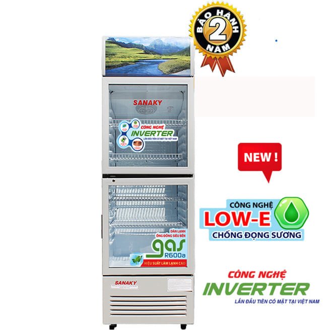 Tủ Mát Sanaky VH-308W3L 240 lít 2 cửa Inverter