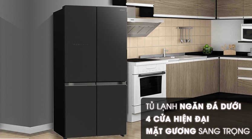 Tủ lạnh Hitachi R-WB640VGV0  GBK/GMG  569 lít chính hãng giá tốt