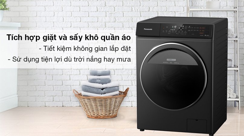 Máy giặt sấy Panasonic NA-S96FR1BVT 9 kg Inverter