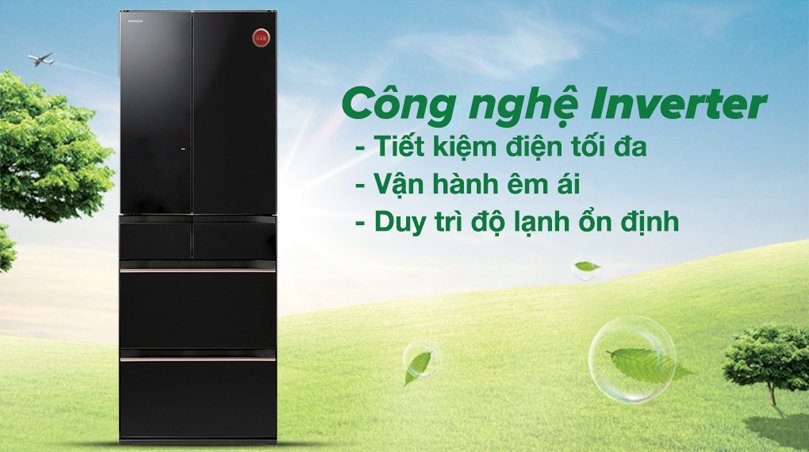 Tủ lạnh Hitachi HW540RV 540 lít 6 cửa giá tốt